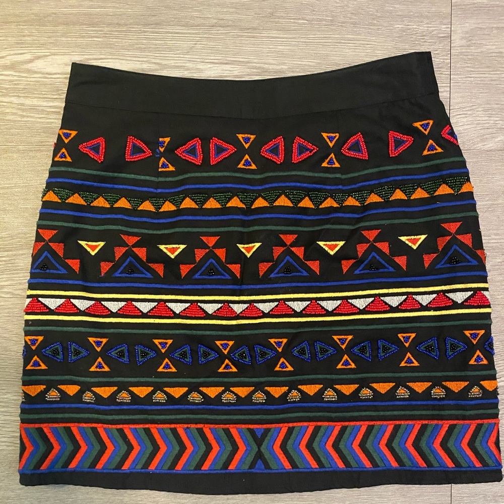 BARELY WORN Sam Edelman Aztec Print Skirt